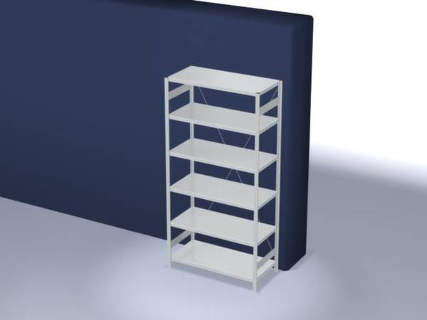 Orion Regalsysteme HKG25613XM Polc alapmodul 240 kg (Sz x Ma x Mé) 1.36 x 2.5 x 63.5 m Acél Műanyag bevonatú Élénk szürke Fém padló