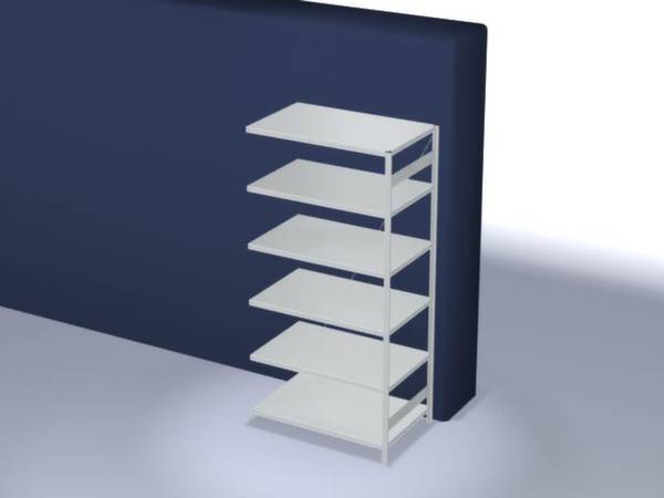 Orion Regalsysteme HKA25813XM Polc ráépíthető modul 240 kg (Sz x Ma x Mé) 1310 x 2500 x 835 mm Acél Műanyag bevonatú Élénk szürke Fém padló