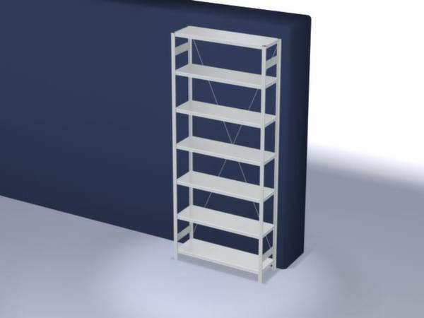 Orion Regalsysteme HKG30413XL Polc alapmodul 180 kg (Sz x Ma x Mé) 1.36 x 3 x 43.5 m Acél Műanyag bevonatú Élénk szürke Fém padló