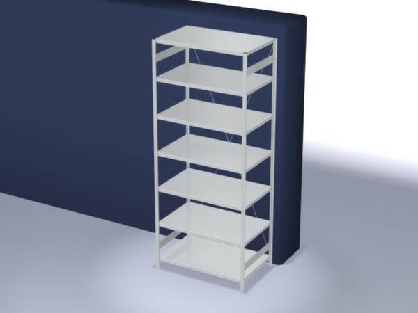 Orion Regalsysteme HKG30813XL Polc alapmodul 190 kg (Sz x Ma x Mé) 1.36 x 3 x 83.5 m Acél Műanyag bevonatú Élénk szürke Fém padló
