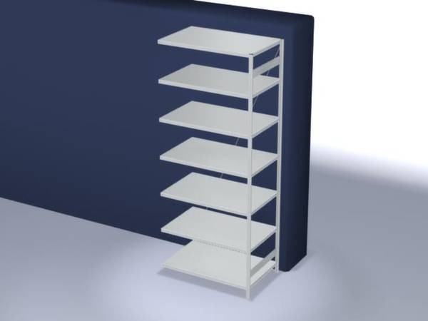 Orion Regalsysteme HKA30813XL Polc ráépíthető modul 190 kg (Sz x Ma x Mé) 1.31 x 3 x 83.5 m Acél Műanyag bevonatú Élénk szürke Fém padló