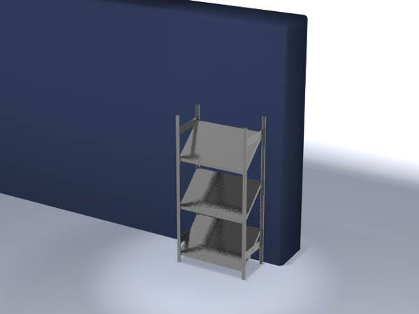 Orion Regalsysteme HZG20510SR Ferde polcos állvány alapmodul 100 kg (Sz x Ma x Mé) 1.06 x 2 x 53.5 m Acél Cinkezett Ónozott Fém padló