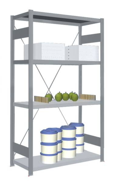 Orion Regalsysteme HVG17410XM Polc alapmodul 200 kg (Sz x Ma x Mé) 1060 x 1750 x 435 mm Nemesacél Nemesacél Fém padló