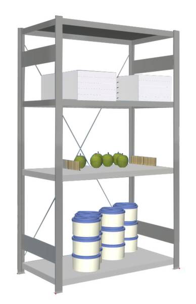 Orion Regalsysteme HVG17510XM Polc alapmodul 200 kg (Sz x Ma x Mé) 1.06 x 1.75 x 53.5 m Nemesacél Nemesacél Fém padló