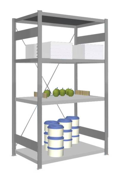 Orion Regalsysteme HVG17610XM Polc alapmodul 200 kg (Sz x Ma x Mé) 1.06 x 1.75 x 63.5 m Nemesacél Nemesacél Fém padló