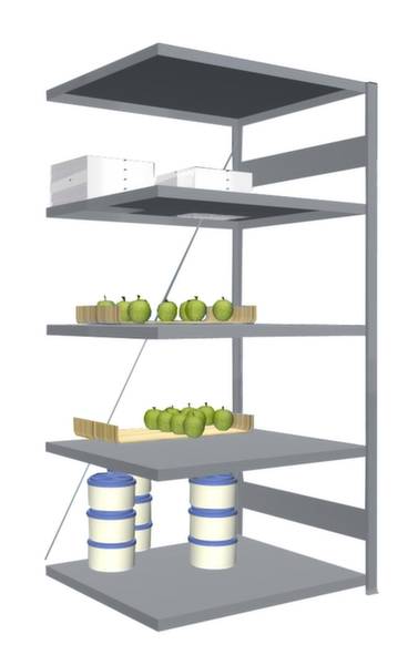 Orion Regalsysteme HVA20810XM Polc ráépíthető modul 200 kg (Sz x Ma x Mé) 1010 x 2000 x 835 mm Nemesacél Nemesacél Fém padló