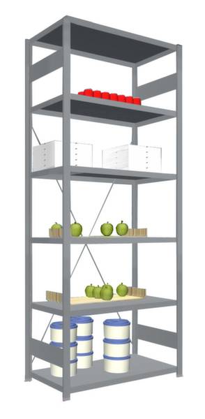 Orion Regalsysteme HVG25510XM Polc alapmodul 200 kg (Sz x Ma x Mé) 1.06 x 2.5 x 53.5 m Nemesacél Nemesacél Fém padló