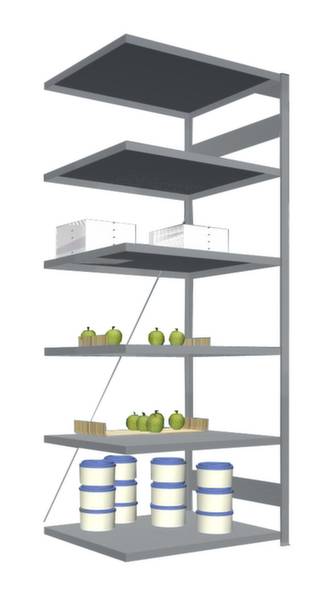Orion Regalsysteme HVA25810XM Polc ráépíthető modul 200 kg (Sz x Ma x Mé) 1.01 x 2.5 x 83.5 m Nemesacél Nemesacél Fém padló