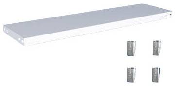 Orion Regalsysteme K10030M/040 Polc (Sz x Mé) 1000 mm x 300 mm Acél Műanyag bevonatú Élénk szürke Fém padló 1 db