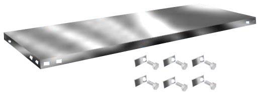 Orion Regalsysteme Z13050L/051 Polc (Sz x Mé) 1300 mm x 500 mm Acél Cinkezett Ónozott Fém padló 1 db