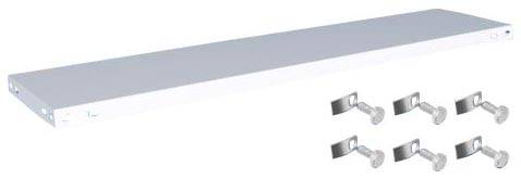 Orion Regalsysteme K13030M/051 Polc (Sz x Mé) 1300 mm x 300 mm Acél Műanyag bevonatú Élénk szürke Fém padló 1 db