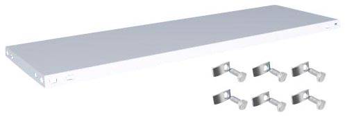 Orion Regalsysteme K13040M/051 Polc (Sz x Mé) 1300 mm x 400 mm Acél Műanyag bevonatú Élénk szürke Fém padló 1 db