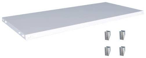 Orion Regalsysteme K13060S/040 Polc (Sz x Mé) 1300 mm x 600 mm Acél Műanyag bevonatú Élénk szürke Fém padló 1 db