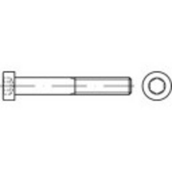 TOOLCRAFT  1068365 Hengeres csavarok M4 35 mm Belső hatlapú DIN 7984   Nemesacél A2 100 db