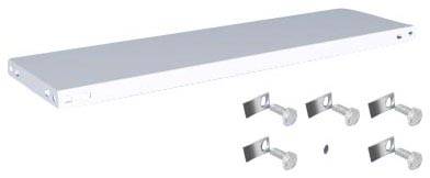 Orion Regalsysteme K10030S/051 Polc (Sz x Mé) 1000 mm x 300 mm Acél Műanyag bevonatú Élénk szürke Fém padló 1 db
