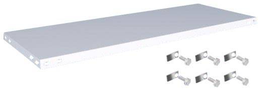 Orion Regalsysteme K13050S/051 Polc (Sz x Mé) 1300 mm x 500 mm Acél Műanyag bevonatú Élénk szürke Fém padló 1 db