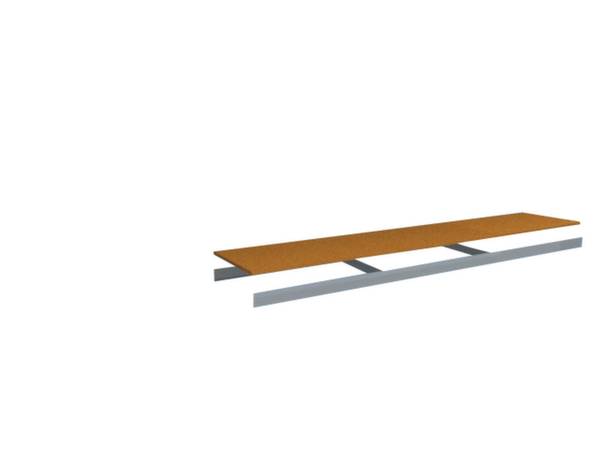 Orion Regalsysteme ZH05025 Polc (Sz x Mé) 2500 mm x 500 mm Fa Fa Fa padló 1 db