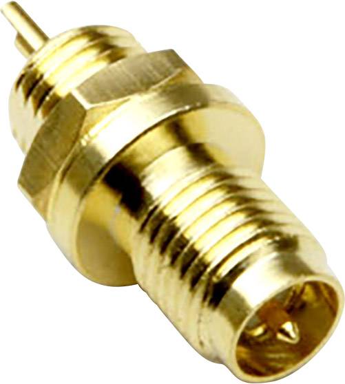 BKL Electronic 0419011 0419011 SMA reverse csatlakozó Alj, beépíthető, függőleges 50 Ω 1 db