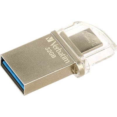 USB-s okostelefon/tablet kiegészítő adathordozó Verbatim OTG Micro Drive 32 GB USB 3.0, Mikro USB 2.0