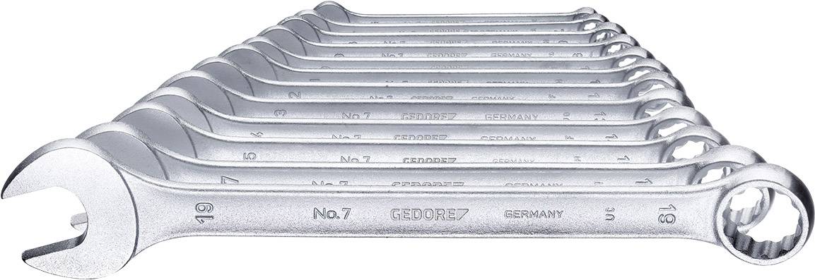 Gedore 6091530 6091530 Racsnis csavarkulcs készlet 12 részes Kulcsszélesség (metrikus) 6 - 19 mm