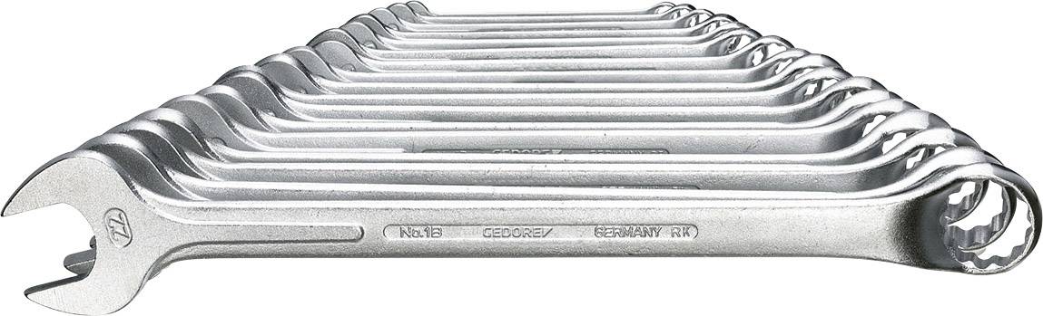 Gedore 6012680 1 B-017 Racsnis csavarkulcs készlet 17 részes Kulcsszélesség (metrikus) 6 - 22 mm