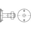 TOOLCRAFT 147103 Tányércsavarok M8 40 mm Külső hatlap DIN 15237 Acél 100 db