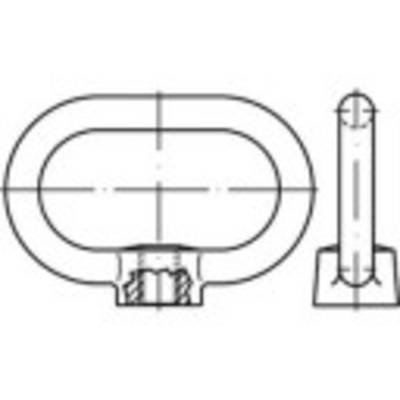 TOOLCRAFT 147132 Anyák M24 DIN 28129 Acél Galvanikusan cinkezett 1 db