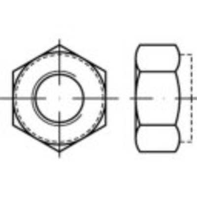 TOOLCRAFT 147566 Biztosító anyák M5 Acél Galvanikusan cinkezett 1000 db