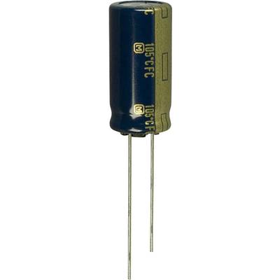 Elektrolit kondenzátor, radiális, álló, RM 5 mm 220 µF 50 V 20 % Ø 10 mm Panasonic EEU-FC1H221