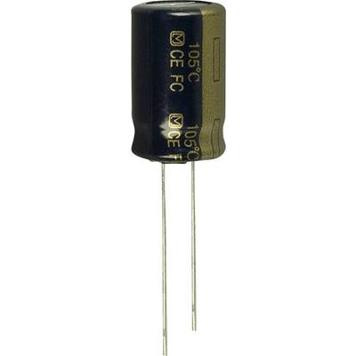 Elektrolit kondenzátor, radiális, álló, RM 5 mm 2200 µF 10 V 20 % Ø 12,5 mm Panasonic EEU-FC1A222