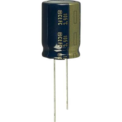 Elektrolit kondenzátor, radiális, álló, RM 7,5 mm 680 µF 63 V 20 % Ø 16 mm Panasonic EEU-FC1J681