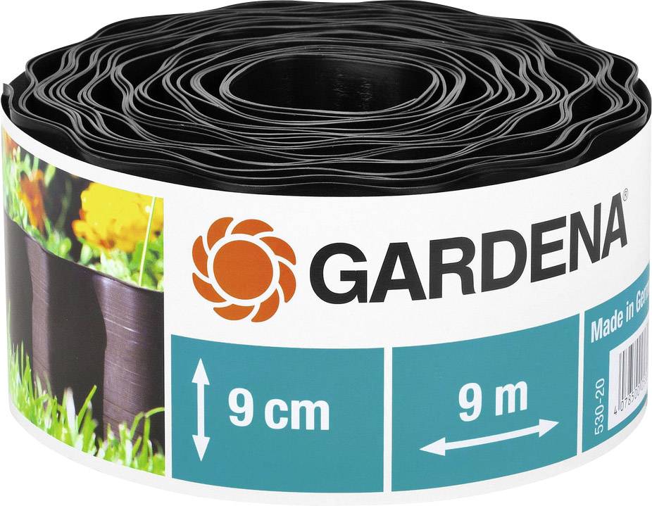 Gardena ágyáskeret, ágyásszegély 9m x 9cm, barna színű Gardena 530