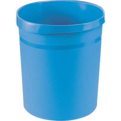 HAN GRIP 18190-54 Papírkosár 18 l (Ø x Ma) 312 mm x 350 mm Polipropilén Világoskék 1 db