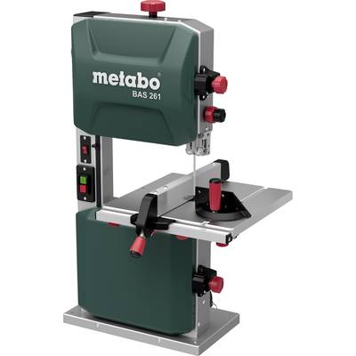   Metabo  Asztali szalagos fűrész  BAS 261  Vágási mélység (max.) 103 mm  230 V  400 W  Fűrészlap hossz 1712 mm