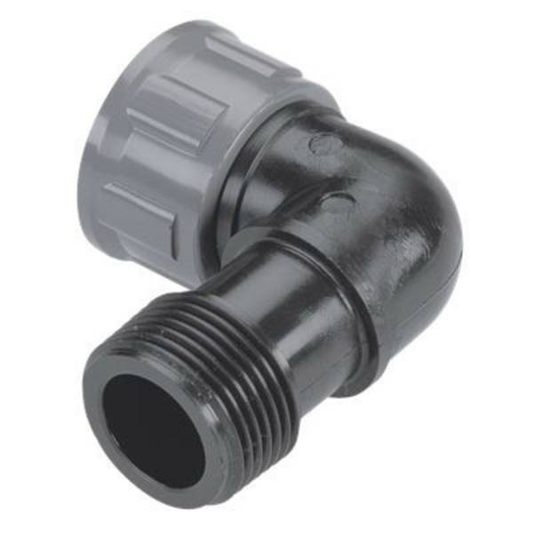 Gardena mágnesszelep bekötő 1"-os sarok idom, "L" könyök elem Gardena Valve (2752)