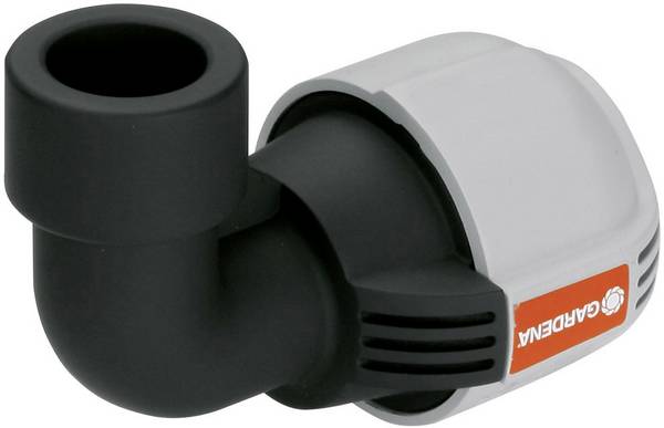Gardena 32 mm-es 3/4"-os belső menetes sarok idom, "L" könyök elem Gardena esőztetők csővégére (2785)