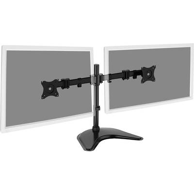 2 részes Monitor asztali tartó 38,1 cm (15") - 68,6 cm (27") Dönthető + forgatható, Forgatható Digitus DA-90348