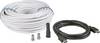 BKL Electronic SAT Csatlakozókábel [1x F dugó, HDMI dugó - 1x F dugó, HDMI dugó] 25.00 m 90 dB Fekete, Fehér