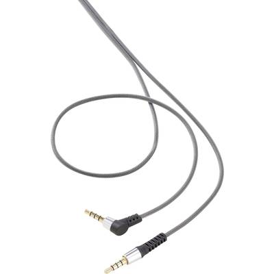 SpeaKa Professional SP-7870176 Jack Audio Csatlakozókábel [1x Jack dugó, 3,5 mm-es - 1x Jack dugó, 3,5 mm-es] 1.00 m Fek