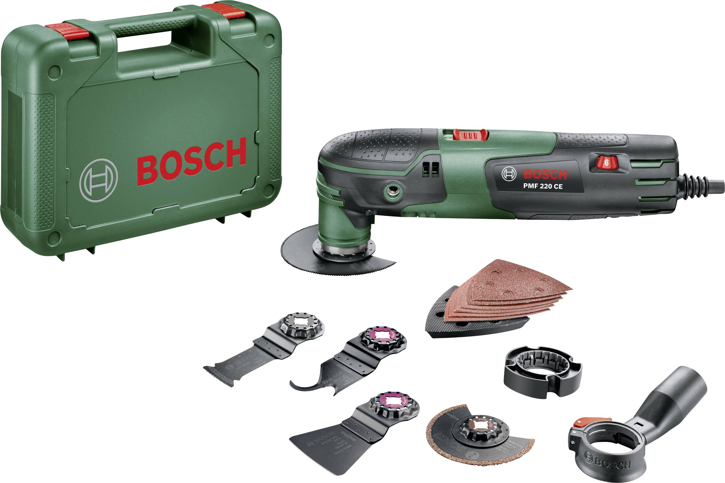 Bosch Home and Garden PMF 220 CE Set 0603102001 Outil multifonction + accessoires, + mallette 16 pièces 220 W