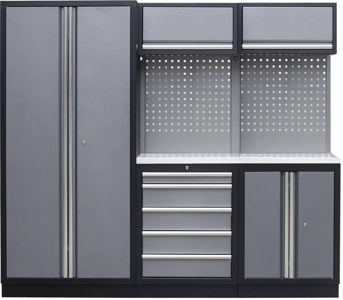 Kunzer WESS1 Műhely modul (Sz x Ma x Mé) 2275 x 2000 x 458 mm Fekete, Szürke