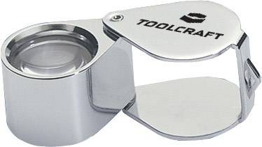 TOOLCRAFT TO-8595999 Összecsukható nagyító Nagyítási tényező: 10 x Lencseméret: (Ø) 19 mm