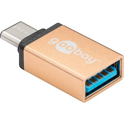USB C - USB 3.0 átalakító adapter [1x USB-C dugó - 1x USB 3.0 A aljzat] arany színű Goobay 56622