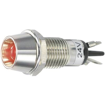 LED-es jelzőlámpa 5 mm R9-115L piros 24V DC TC