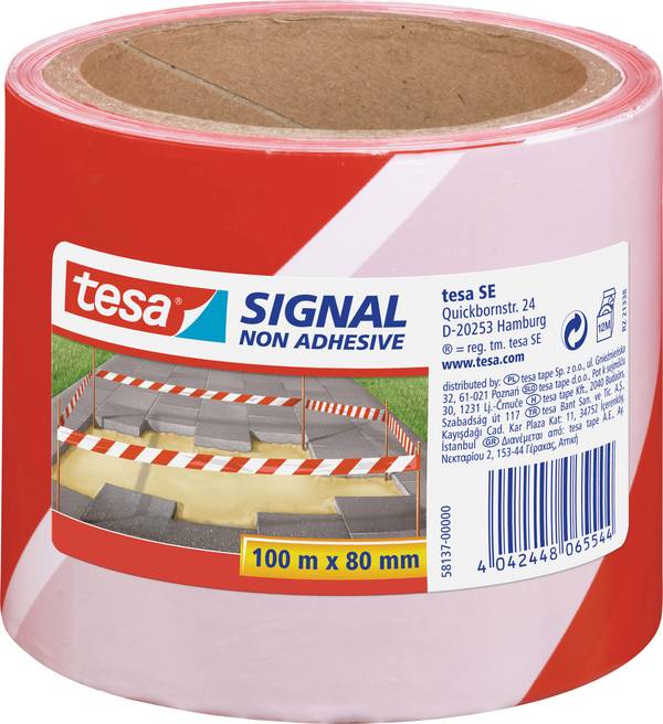 tesa 58137-00-00 Jelzőszalag (H x Sz) 100 m x 80 mm