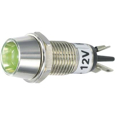 LED-es jelzőlámpa 5 mm R9-115L zöld 12 VDC TC