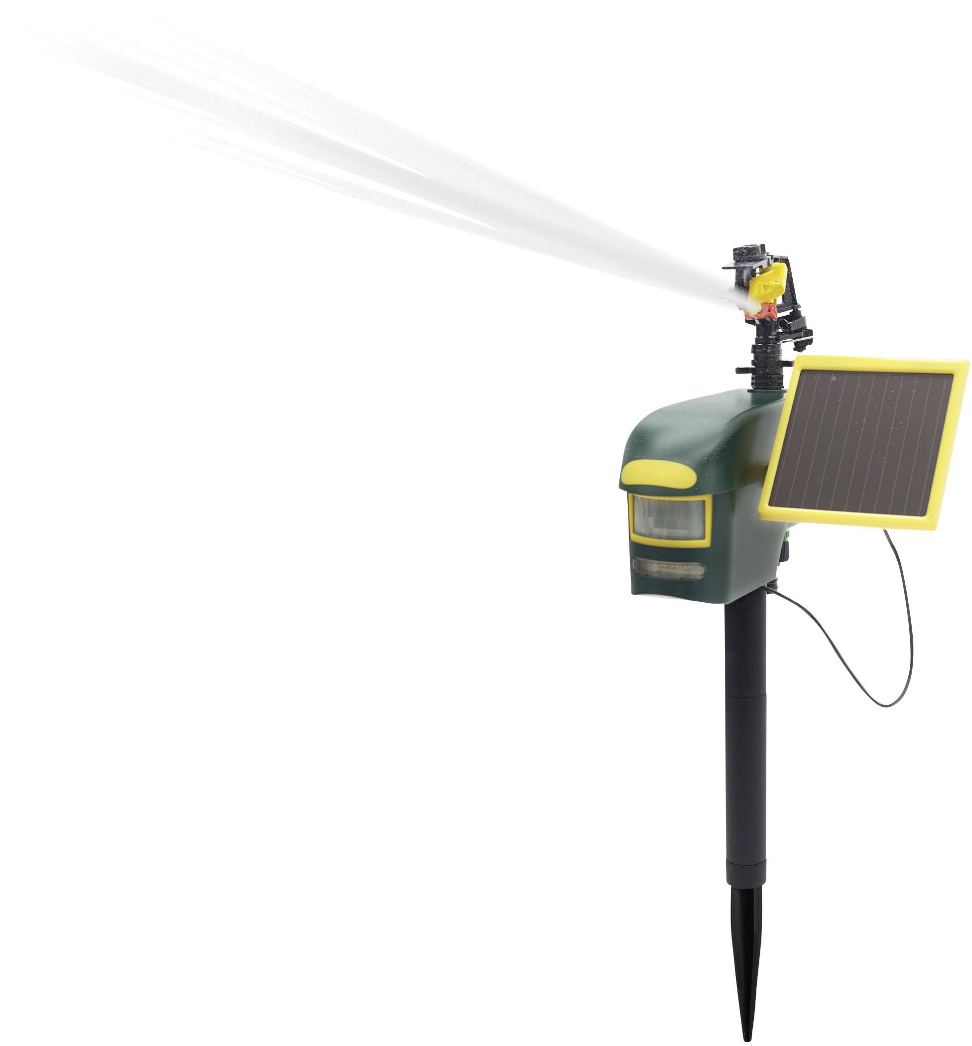 Napelemes, mozgásérzékelős vízsugaras kutya-, macska-, madár- és egyéb állatriasztó, Gardigo-6