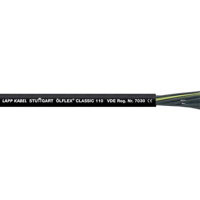 Fekete Lapp kábel 'LAPP KABEL STUTTGART ÖLFLEX CLASSIC 110 VDE Reg. Nr. 7030' felirattal.