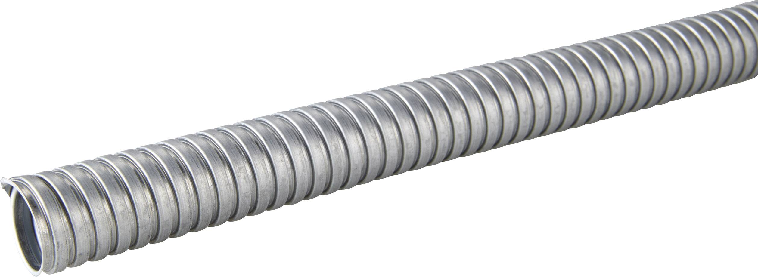 Egy hosszú, hajlékony fémhullámcső, amelyet valószínűleg kábelek védelmére vagy vezetésére használnak.