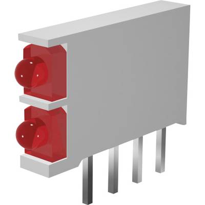 Signal Construct Mini-Line kettős-LED, 15,5x2,5x12mm, piros-sárga, DBI01301